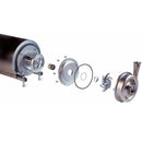 1.01 Hp. Bomba centrifuga sanitaria 210-230V 50Htz/ 440-480V 60Htz.316L/ FPM / SIC/SIC/FPM.3A.