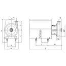 1.01 Hp. Bomba centrifuga sanitaria 210-230V 50Htz/ 440-480V 60Htz.316L/ FPM / SIC/SIC/FPM.3A.