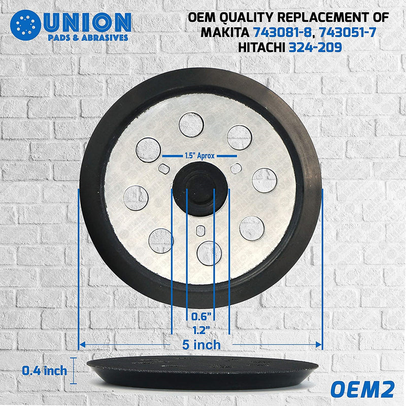 Almohadilla de lija Orbital de 5” para maquinas Lijadoras