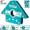 Soporte de Soldadura Escuadra Magnetica de 4". Fuerza de Traccion 50 Lbs. Angulo 45°