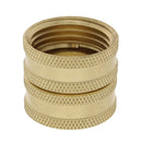 Conector doble para manguera de jardín (hembra 3/4" x hembra 3/4")