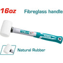 Mazo de goma  45% goma natural, tipo suave Mango fibra vidrio 16onz/450g.