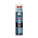 Fix all flexi gris pegamento de alta adher y resistencia sellador elastico de alto trafico. 290ml.