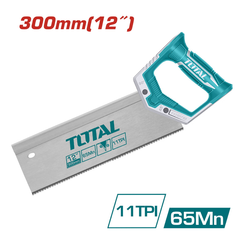 Serrucho trasero 300 mm /12". Espesor 0.8 mm, 11TPI