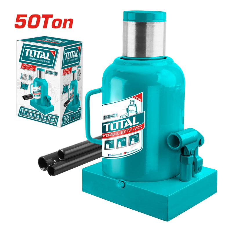 Gato hidraulico de botella 50 TON. Min. height: 300mm Max. height:480mm Travel:180mm