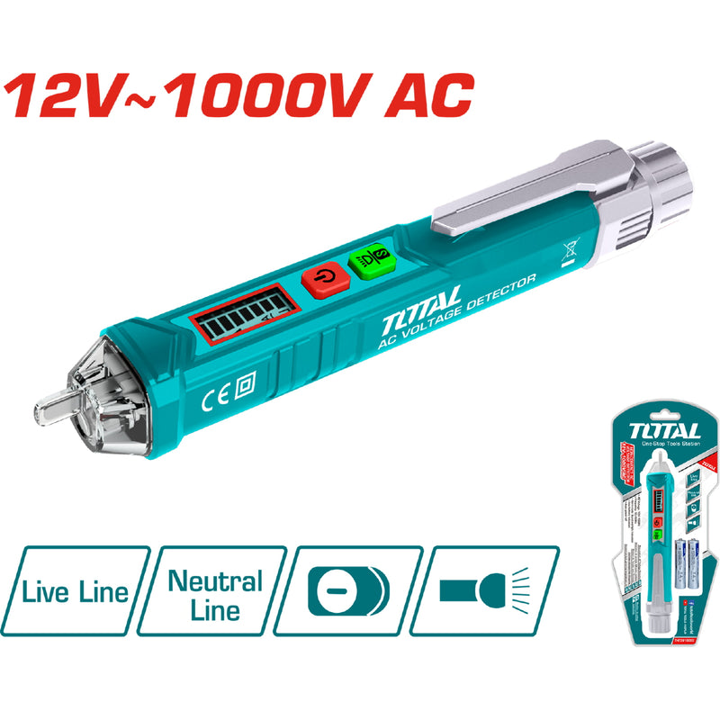 Voltimetro Detector voltage AC sin contacto. 12V~1000V 50/60.