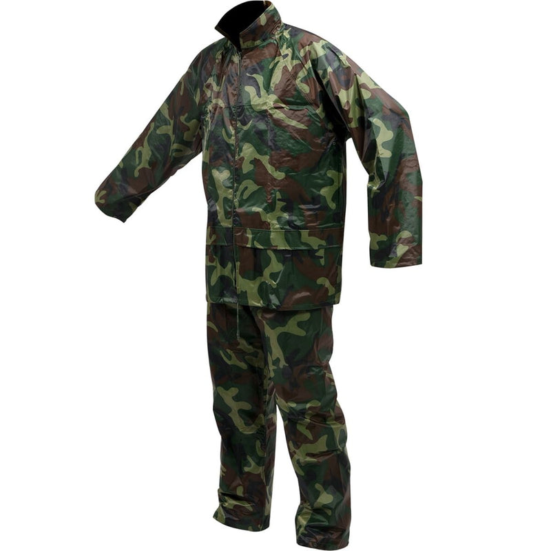 Capote traje de lluvia gabardina Camuflaje militar Talla L