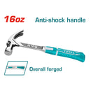 Martillo de Orejas forjado de Acero de 16oz/450 g.Tratamiento térmico. Mango anti golpe.