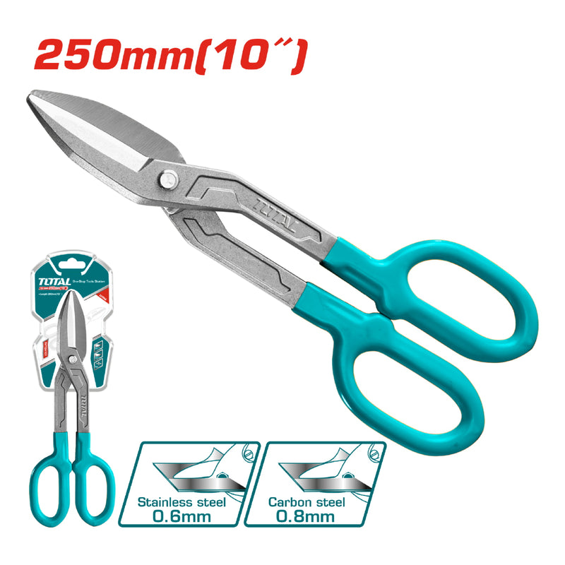 Tijeras de hojalatería de 10". Acero de alta calidad
