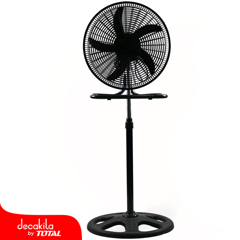 Abanico industrial 18” 3en1, 3 velocidades de pedestal, pared y piso 120V 60Hz 65W, 5 Aspas