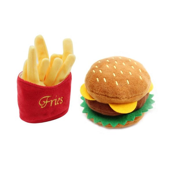 Juguete para perro con sonido. Peluche de Papas Fritas.