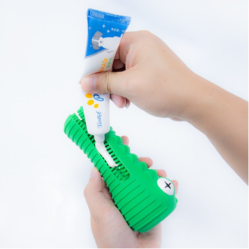 Juguete para Perro masticable y resistente de caucho con sonido. Forma de lagarto.