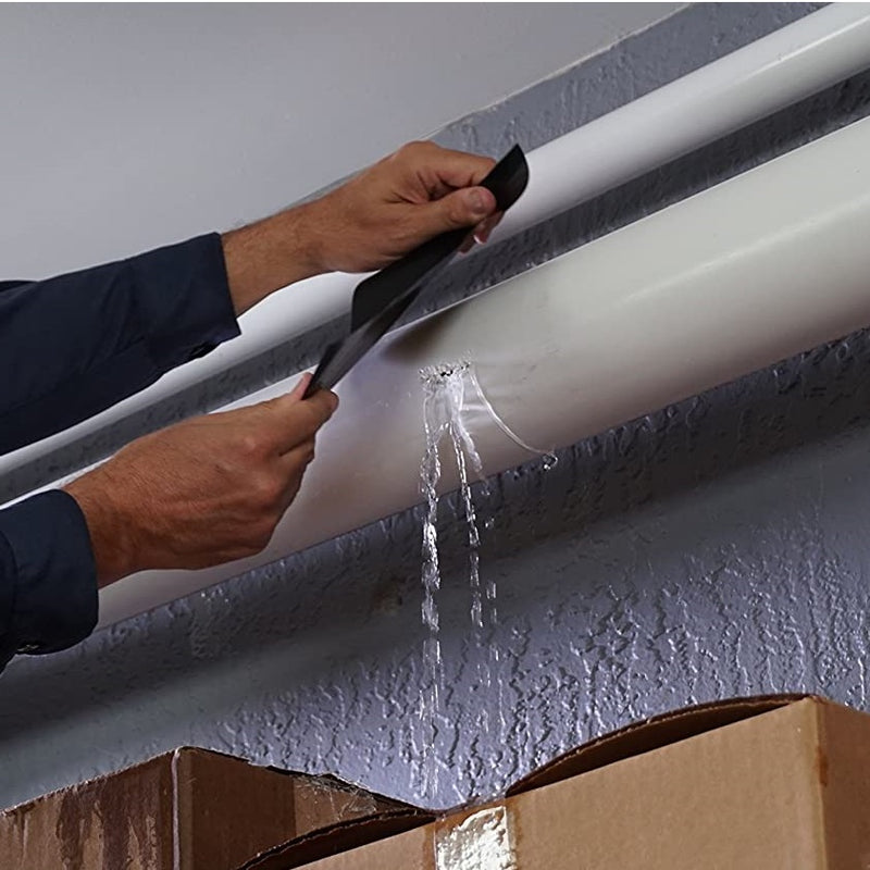 Flex Tape, cinta impermeable de fibra super fuerte 150*10cm/ 4Pulg x 5Pies - Negro