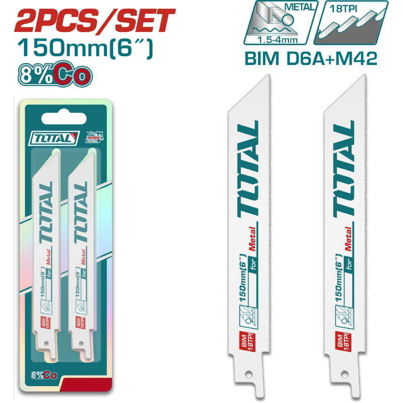 2pcs Hojas sierra sable reciproca para metal