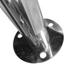 Escalera de acero inoxidable para piscina.