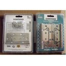 Bisagras mariposa para puerta 4"x3"x 3/32"  100x72x2.5mm inoxidable 304 (3 pzs blister)