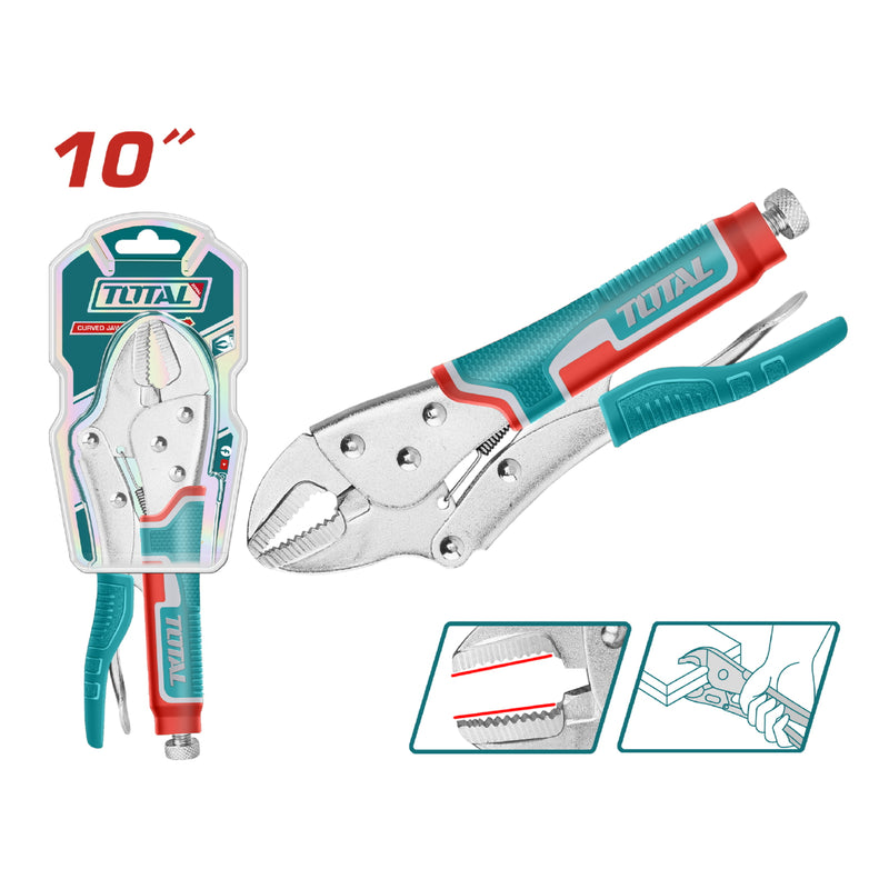 Alicate de presion 10" mandibula recta. Modelo economico