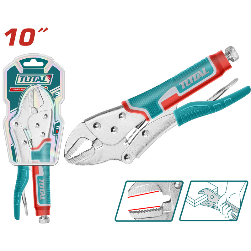 Alicate de presion 10" mandibula recta. Modelo economico