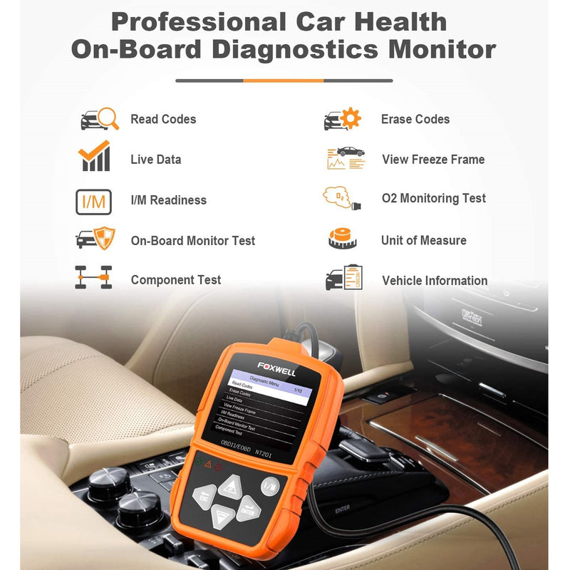 Herramienta de exploracion de diagnostico OBD II, escaner detector de fallas para auto.