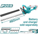 Cortadora de Arbustos Batería Litio 20V.