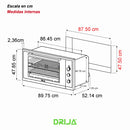 Horno empotrable a gas America 90.