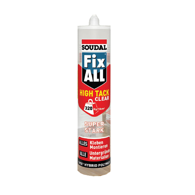 High Tack Clear ultra-transparente 290ml. Super fuerte tack inmediato