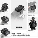 Bolso impermeable para Motocicleta 30L, para parte trasera Rhinowalk