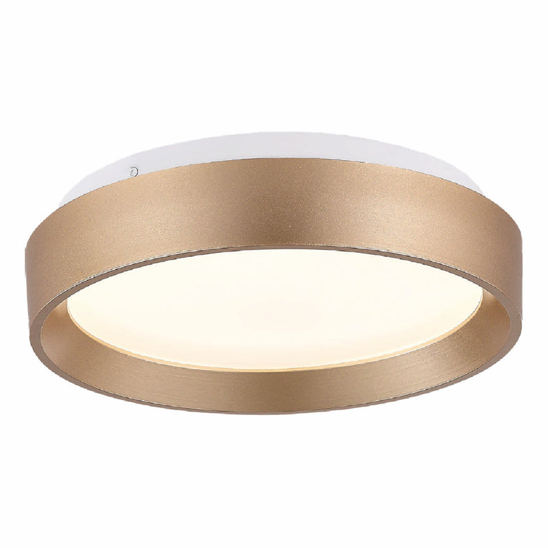 Lámpara de Techo LED Plafón 18W 1800lm CCT Ajustable Acabados dorados.