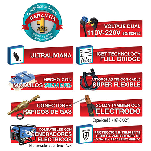 Maquina de soldar de electrodo y Lift tig (Ultraportatil) ARC175ST