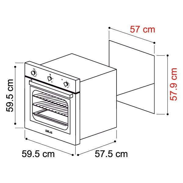 Horno empotrable eléctrico Latino 60.