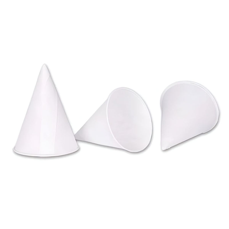 Vasos cónicos de papel 4.5 oz. 200 unid. Desechables