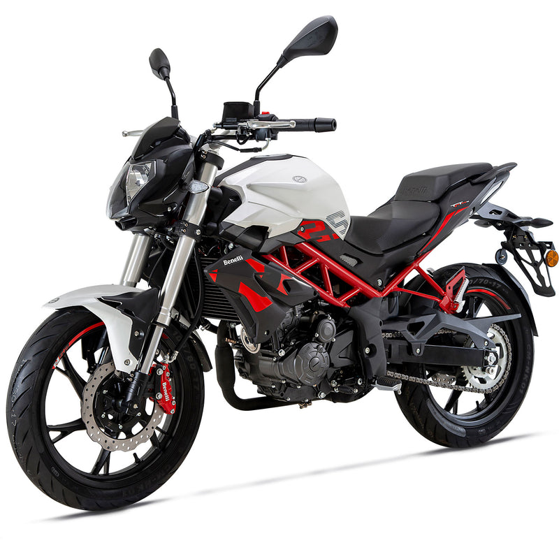 Benelli TNT25 250cc Color Blanco Motor Monocilindro enfriado por liquido Inyec Elect 4val DOHC 19.0k