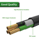 Adaptador NEMA 5-15P a NEMA14-50R de 50 amperios a 110V RV de 12 pulgadas con indicador LED.
