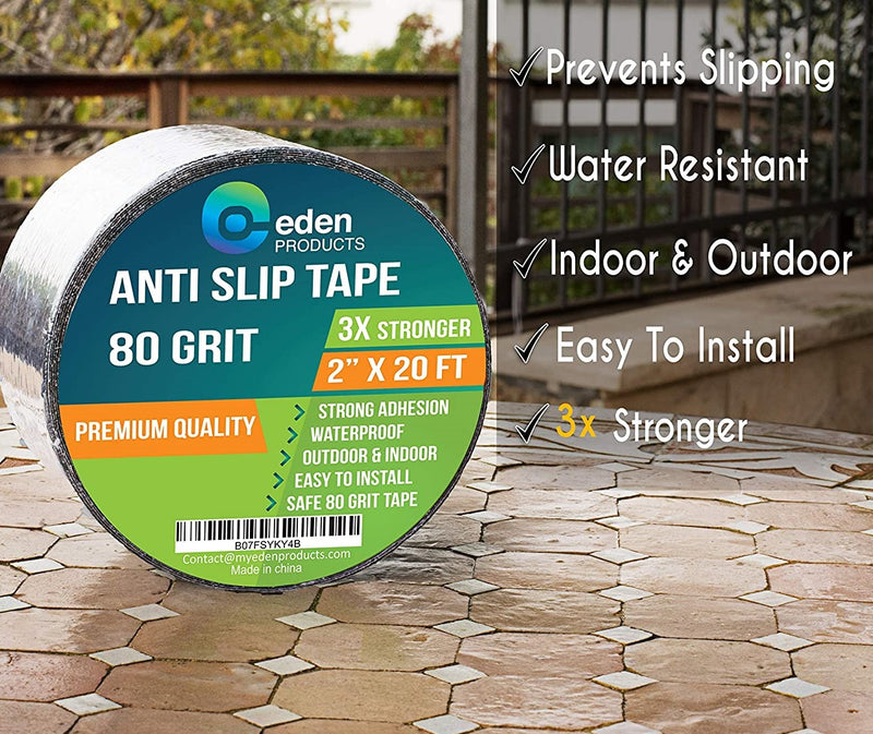 Cinta de seguridad antideslizante 2"x 20' = 6.10 mts Color Negro
