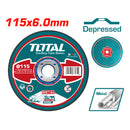 Disco de desbaste para metal concavo. 115mm ( 4 1/2" )X 6.0mm ( 1/4" )X 22.2mm ( 7/8" ) MPA standard
