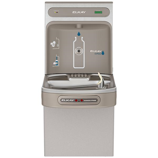 Fuente de agua sin contacto, con sensor de llenado de botella y activación manos libres. Elkay