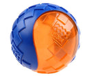 Pelota TPR naranja azul para mascota Small