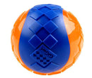 Pelota TPR naranja azul para mascota Small