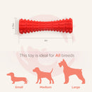 Juguete macizo de caucho rojo para mascotas M