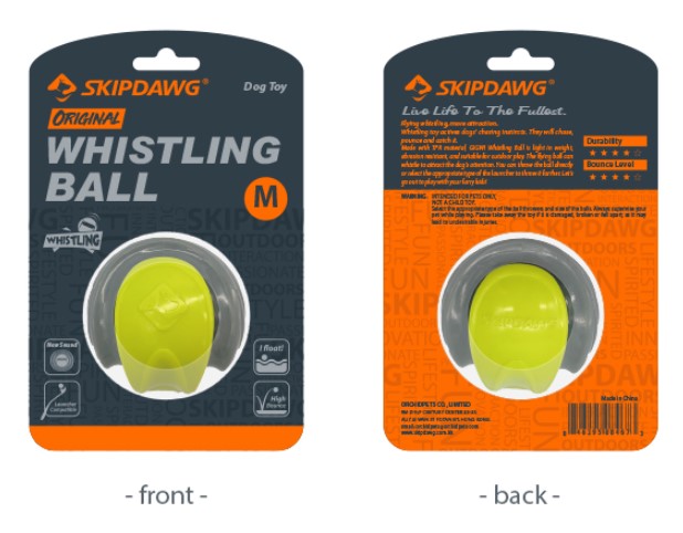 Pelota silbadora Mediana para mascota