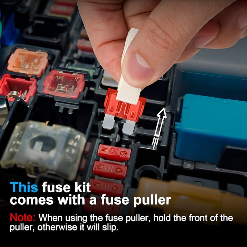 Fusibles para carro surtidos, Kit completo de 300 pcs fusible mini, estándar, micro y extractor automotriz