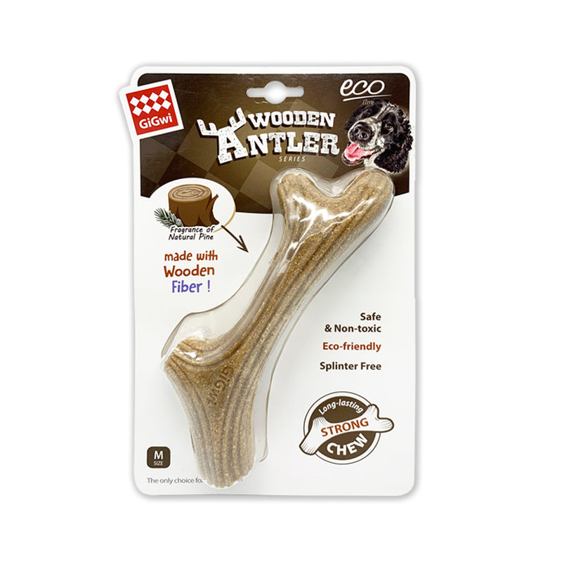 Juguete con madera real masticable para mascotas M
