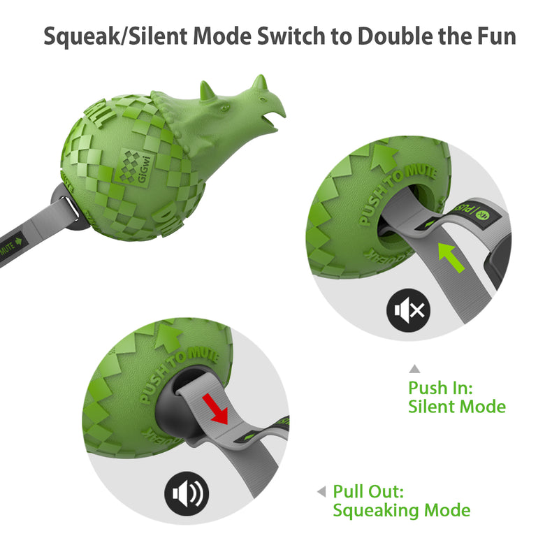 Juguete Dinoball Triceraptops verde mascota