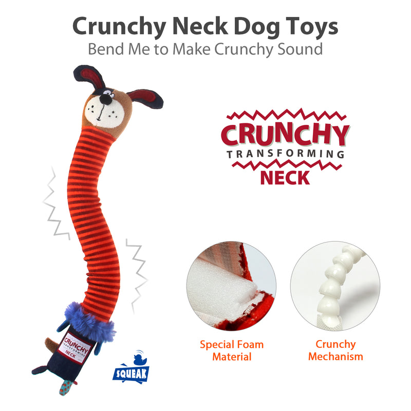 Juguete Perro cuello largo crunchy para mascota