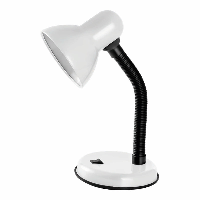 Lámpara de Mesa Blanca 1XE27 145x115x330mm ideal para trabajo o lectura.