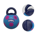 Pelota JUMBALL azul con asa para mascota