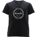 Franelas negras con logo Benelli