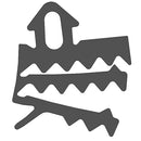 Empaque Triple para Sello Vidrio Fijo Easy Office. Rollo 25 mts. Color Negro