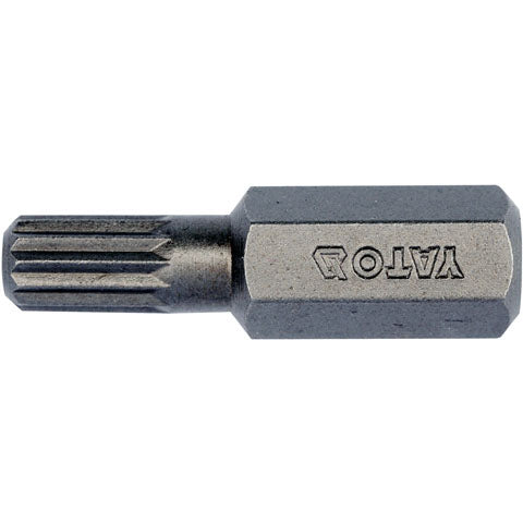 10 Pzas - Puntas De Destornillador Estriadas Spline  8 X 30 Mm, M6