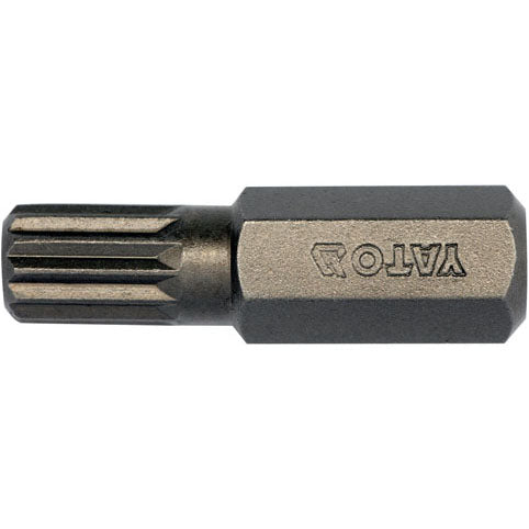 10 Pzas - Puntas De Destornillador Estriadas Spline 8 X 30 Mm, M8